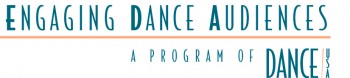 Engaging Dance Audiences, a program of Dance/USA, logo